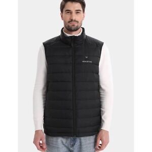Venustas Recycled Heated Lightweight Down Vest 7.4V, EM29 Black Small New W/ Tag
